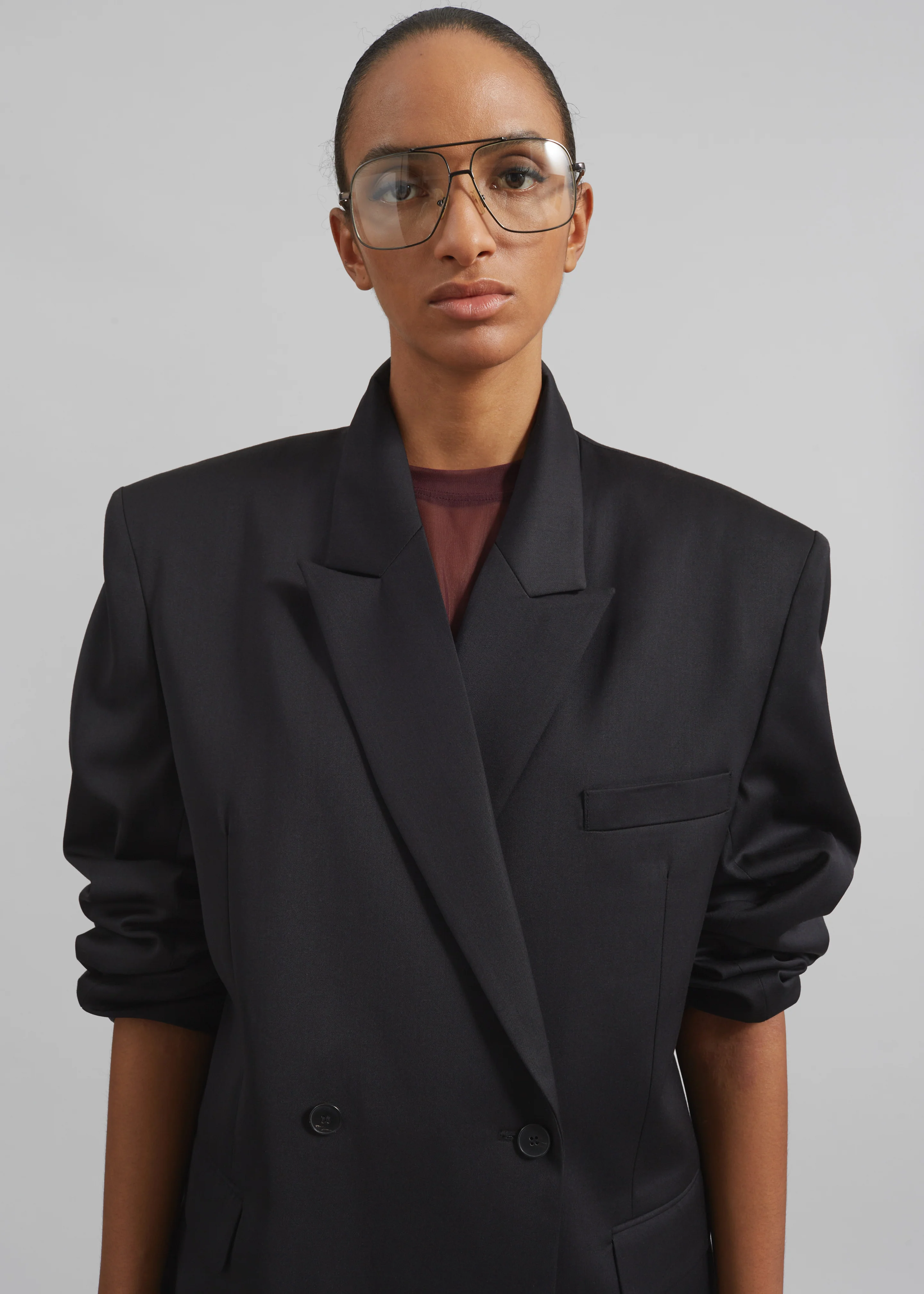 Wiveton Double Breasted Blazer - Black - Image 4