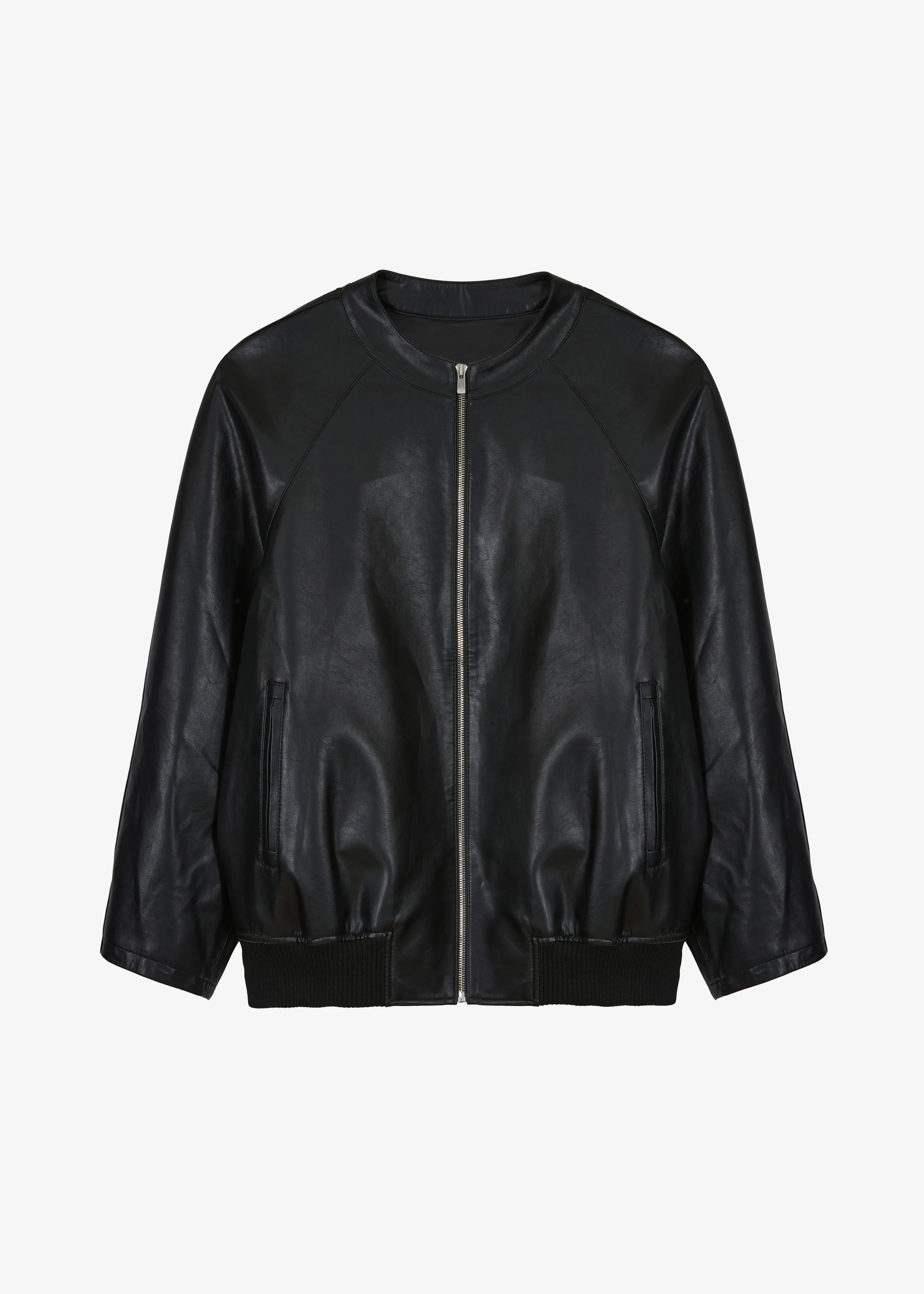 Xyla Faux Leather Jacket - Black - Image 15
