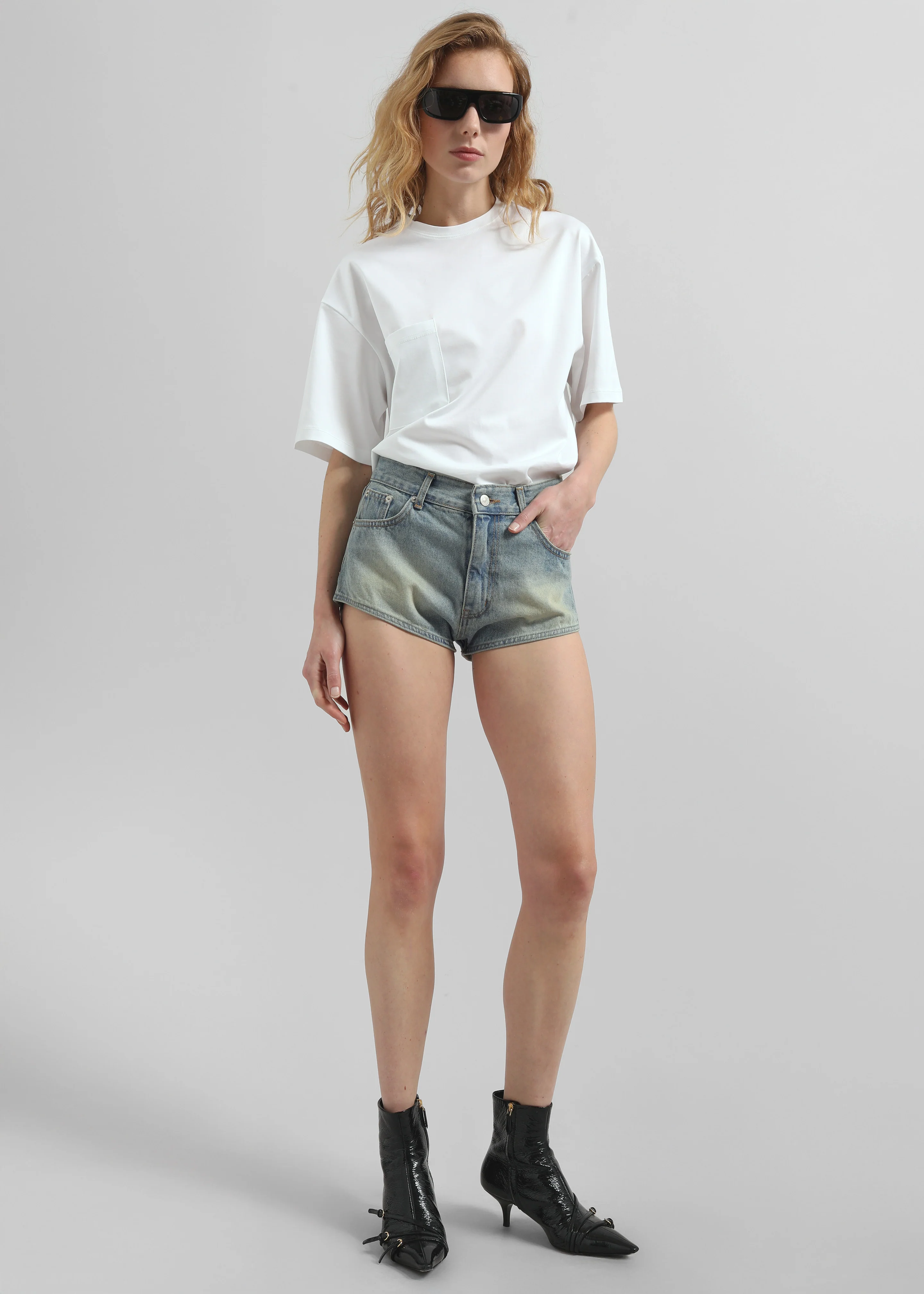Yuri Boxy Super Soft Tee - White - Image 2