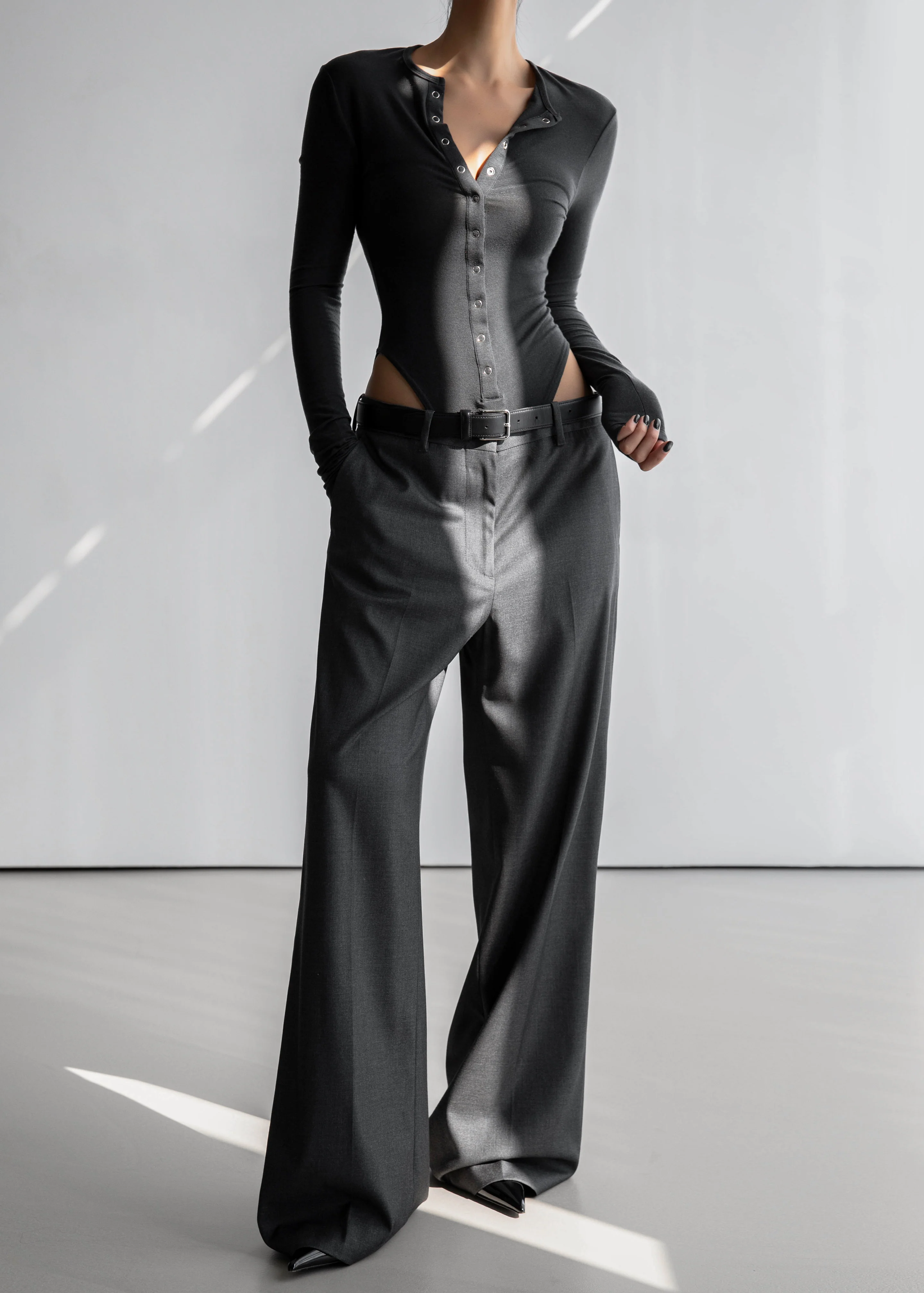 Zadie Bodysuit - Charcoal - Image 10