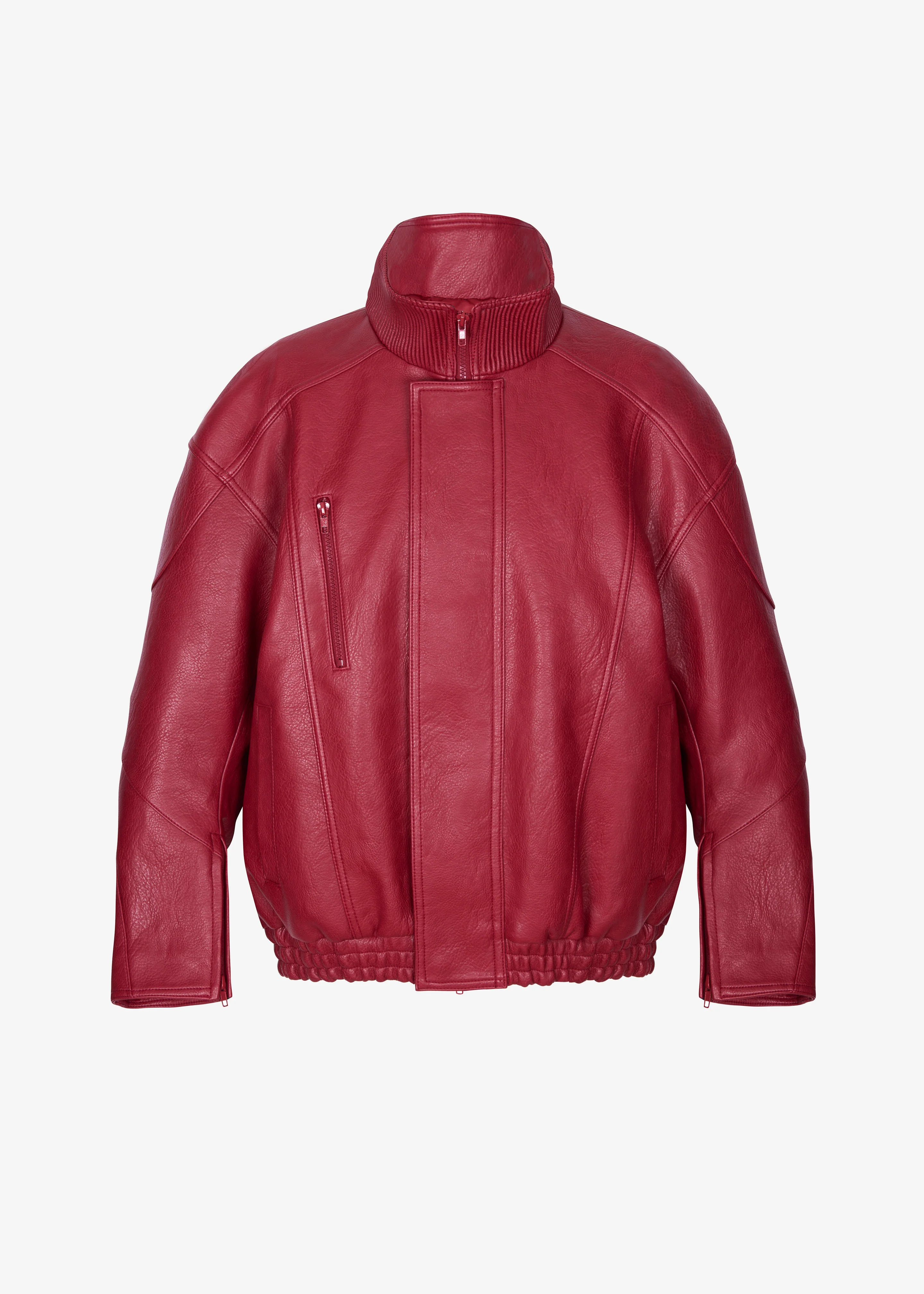 Zion Bomber Jacket - Red - Image 11