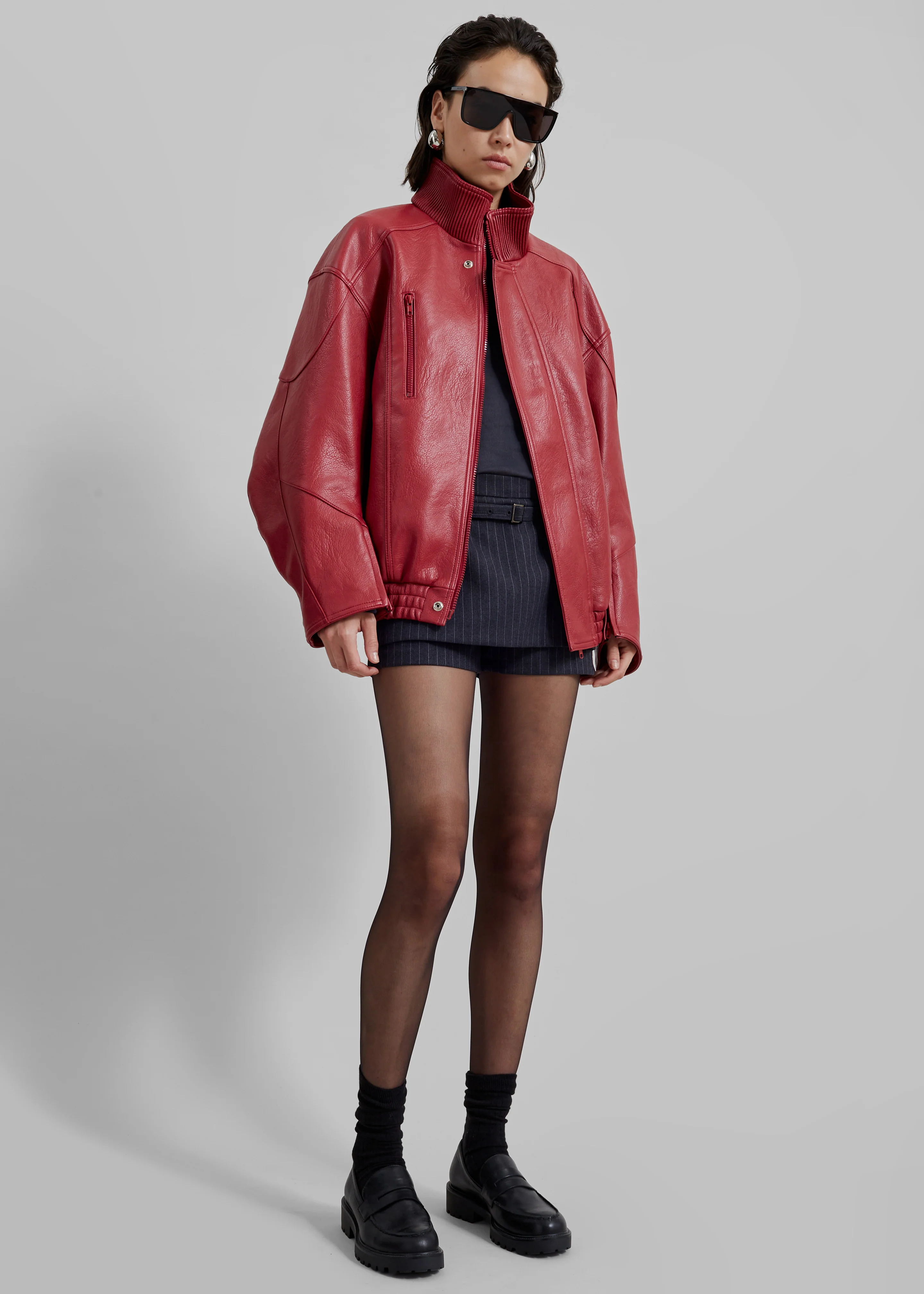 Zion Bomber Jacket - Red - Image 4