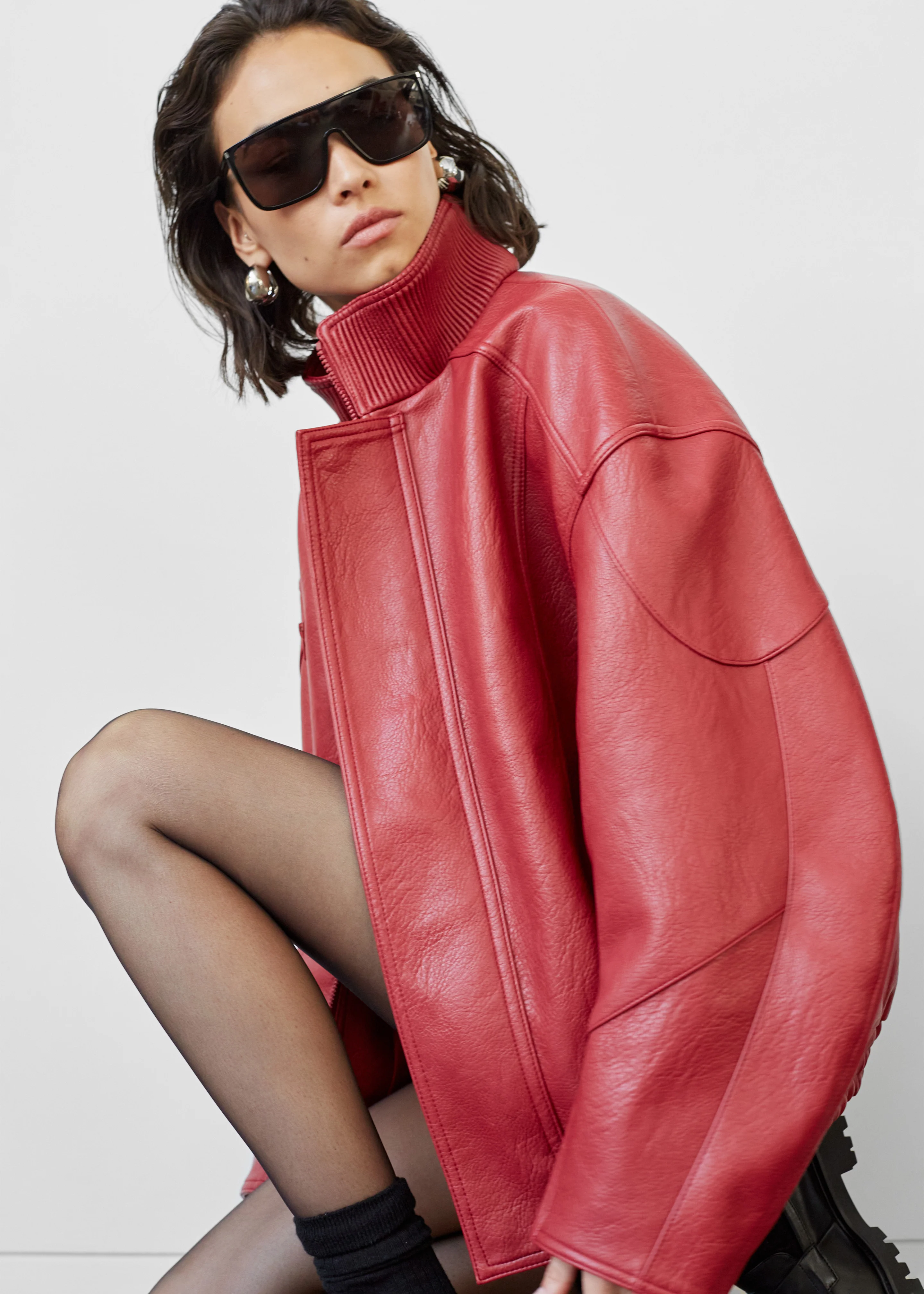 Zion Bomber Jacket - Red - Image 5