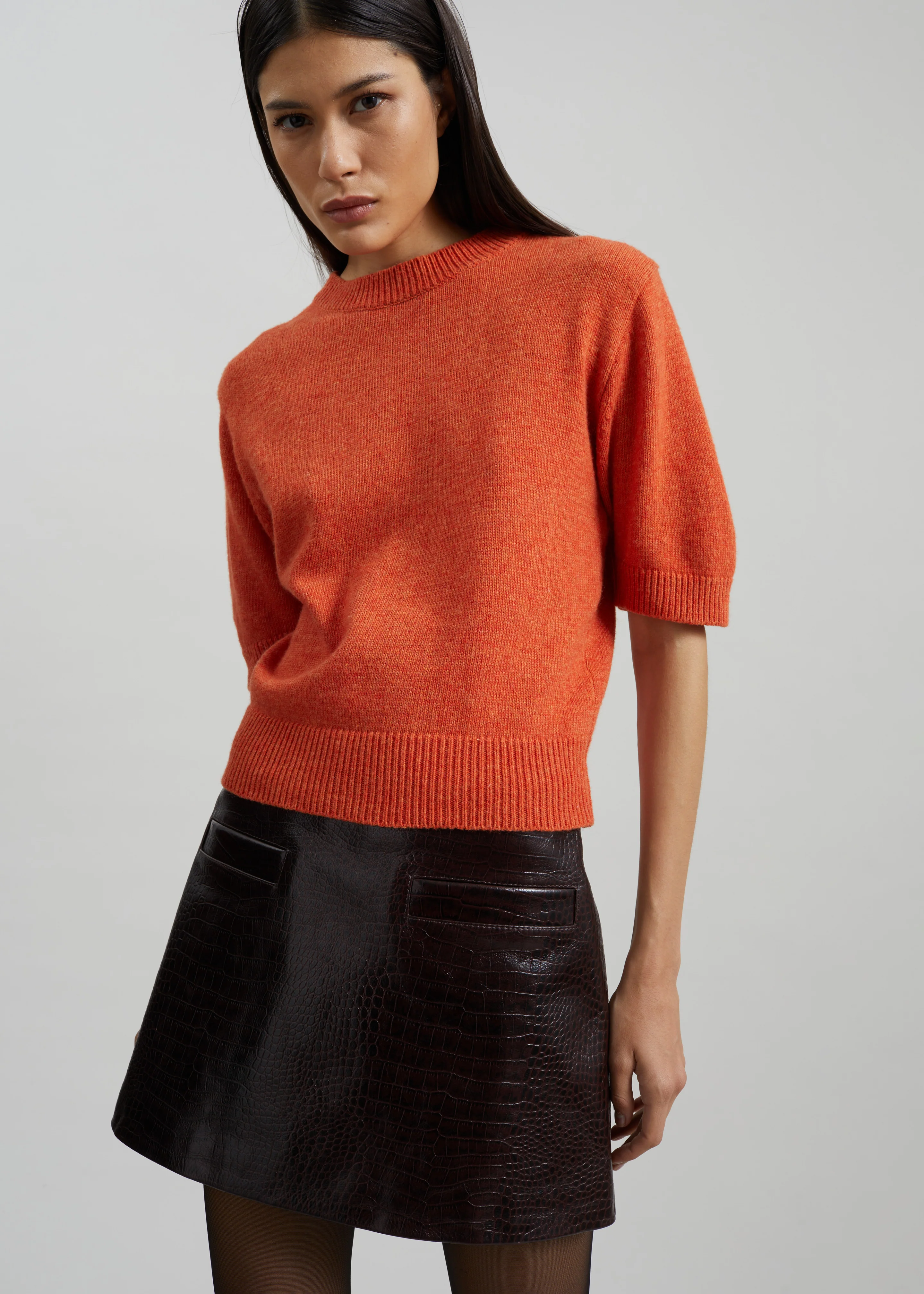 Zoersel Knit Top - Orange - Image 3